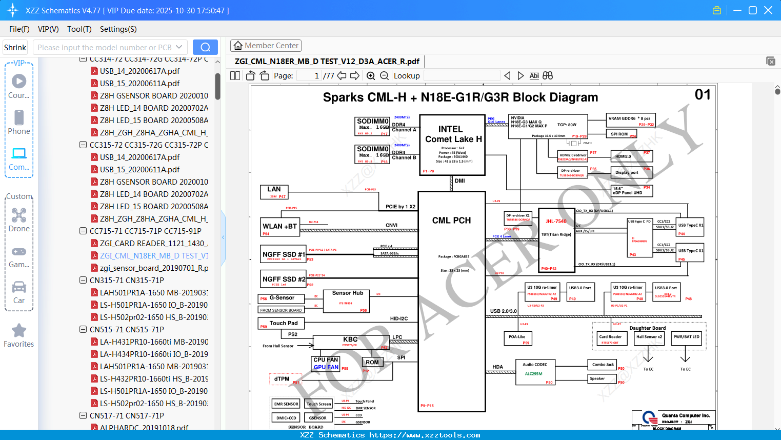Laptop ZGI_CML_N18ER_MB_D TEST_V12_D3A_ACER_R
